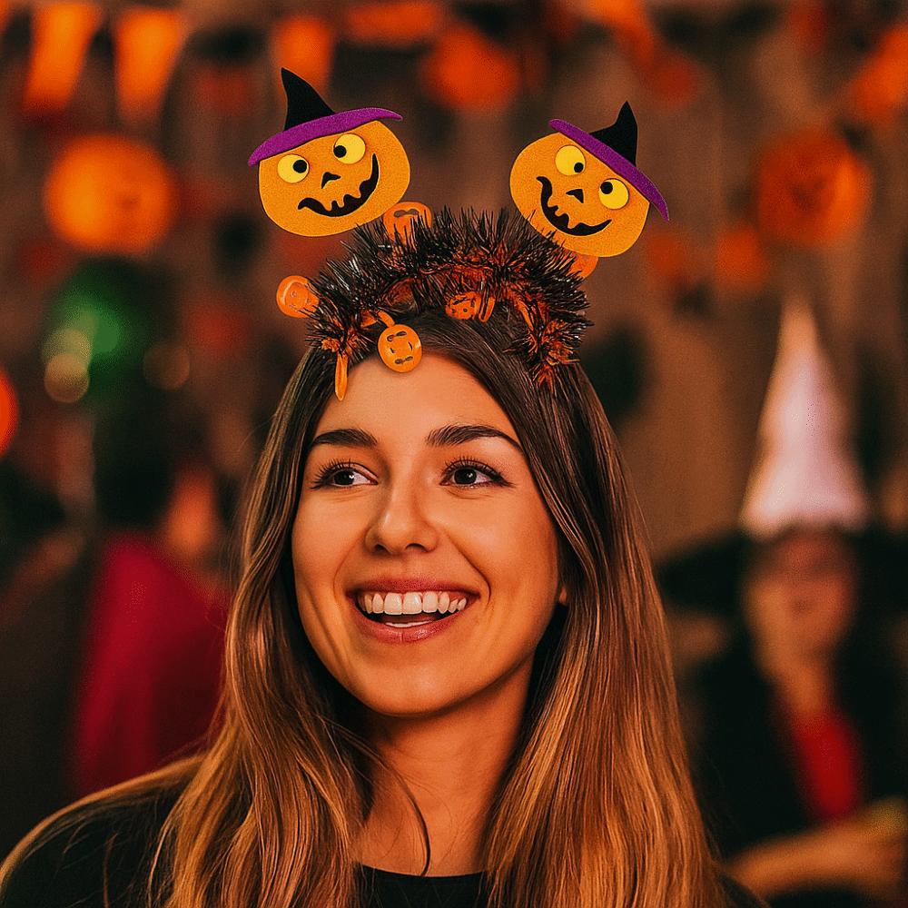 Ghost Halloween Hair Hoop Pumpkin Festival Hair Accessories Funny Spider Headband Masquerade Party