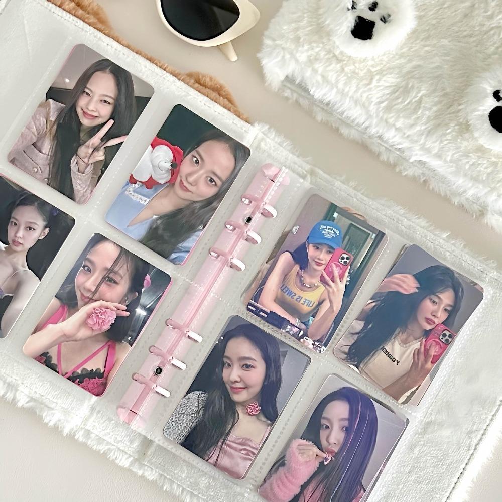 Папка-регистратор A6 Держатель для фотокарточек Плюшевый K-pop Фотоальбом Папка для фотокарточек Для фотокарточек K-pop айдолов