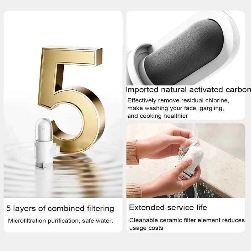 Новый очиститель воды XIAOMI Mijia Faucet 2, бытовой кухонный кран, видимый фильтр для воды, система перколятора с активированным углем
