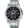 Мужские кварцевые часы CASIO Standard MTP-1375D-1AV Многоосевой 24-часовой дисплей Черный циферблат...