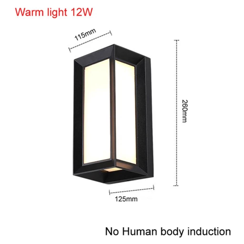 New Large LED Outdoor Wall Light IP65 Waterproof Radar Motion Sensor Garden Wall Lamp Exterior Lighting Garage