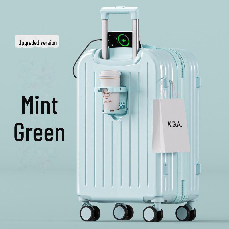 2024 Многофункциональный чемодан на колесиках: 20-дюймовый женский чемодан для ручной клади и 24-дюймовый мужской чемодан с паролем