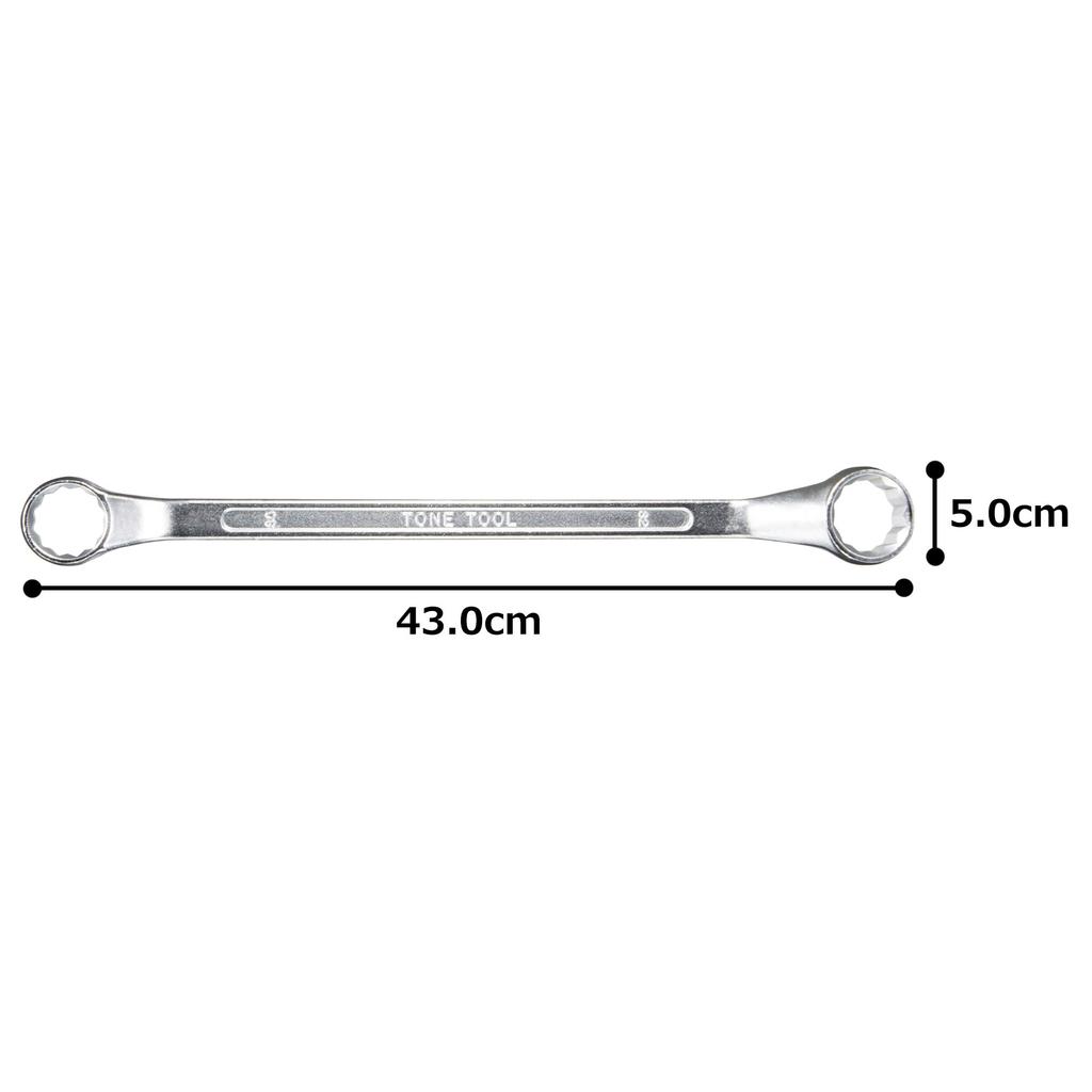 TONE Long Box Wrench Width Across Flats 30 X 32 Mm (45°) HPM45-3032