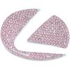 Bling DIY Автомобильные Алмазные Автомобильные Аксессуары Подходит для Lexus, Горный Хрусталь Логотип Автомобиля Блестящая Автомобильная Наклейка DIY Флэш-Аппликация Наклейки Для Интерьера Автомобиля Значок