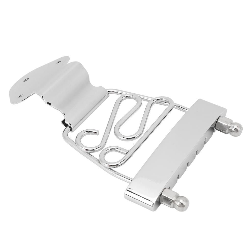 6 String Guitar Trapeze Tailpiece Metal Height Adjustable Guitar Trapeze Bridge Tailpiece for Replacement
