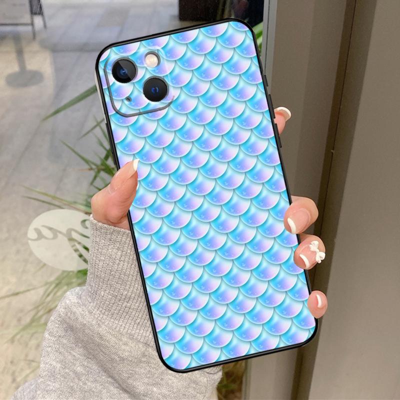Чехол-чешуя русалки для iPhone 16 Pro Max 15 14 12 11 13 17 Pro Max Plus 12 13 Mini 16e 17 Air Задняя крышка