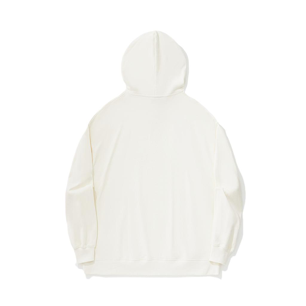 Li Ning Серия Reignite Толстовка с капюшоном с надписью Удобная Дышащая Универсальная Спортивная Толстовка Унисекс Молочно-белый AWDU349-3