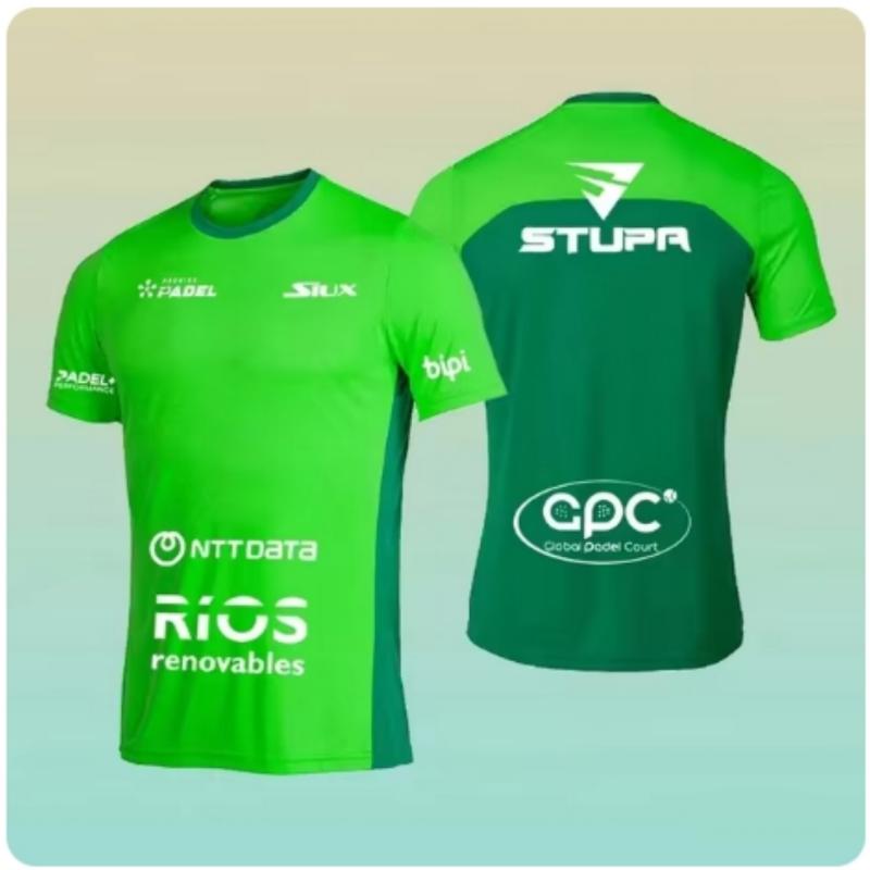 2024 Летняя Свободная Мужская Теннисная Футболка Модная Однотонная Футболка с Коротким Рукавом и Круглым Вырезом Дышащая Быстросохнущая Спортивная Футболка для Матча