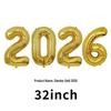 2026 Large Foil Number Balloons Set: 32'' & 40'' for New Year's Celebrations