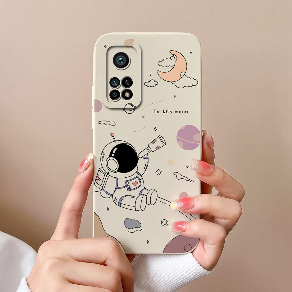 For Xiaomi Mi 10T Pro 5G Case Matte Silicone Shell For Xiaomi10T Pro 5G Sweet Girls Butterfly Cartoon New Design Fashion Funda