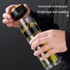 Smart Temperature Double-Layer Glass Tea Infuser Bottle