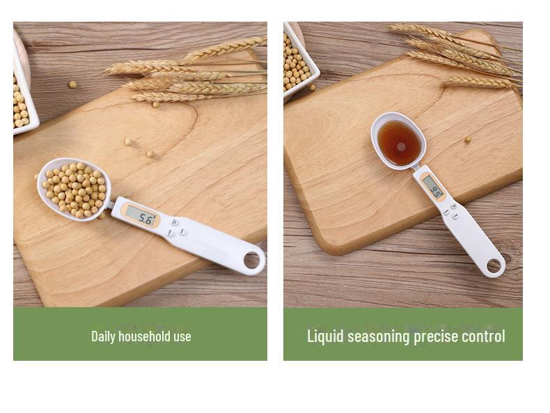Электронные кухонные весы-ложки - компактные цифровые пищевые весы для ингредиентов, белые