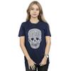 Disney Womens/Ladies Tinker Bell Skull Cotton Boyfriend T-Shirt