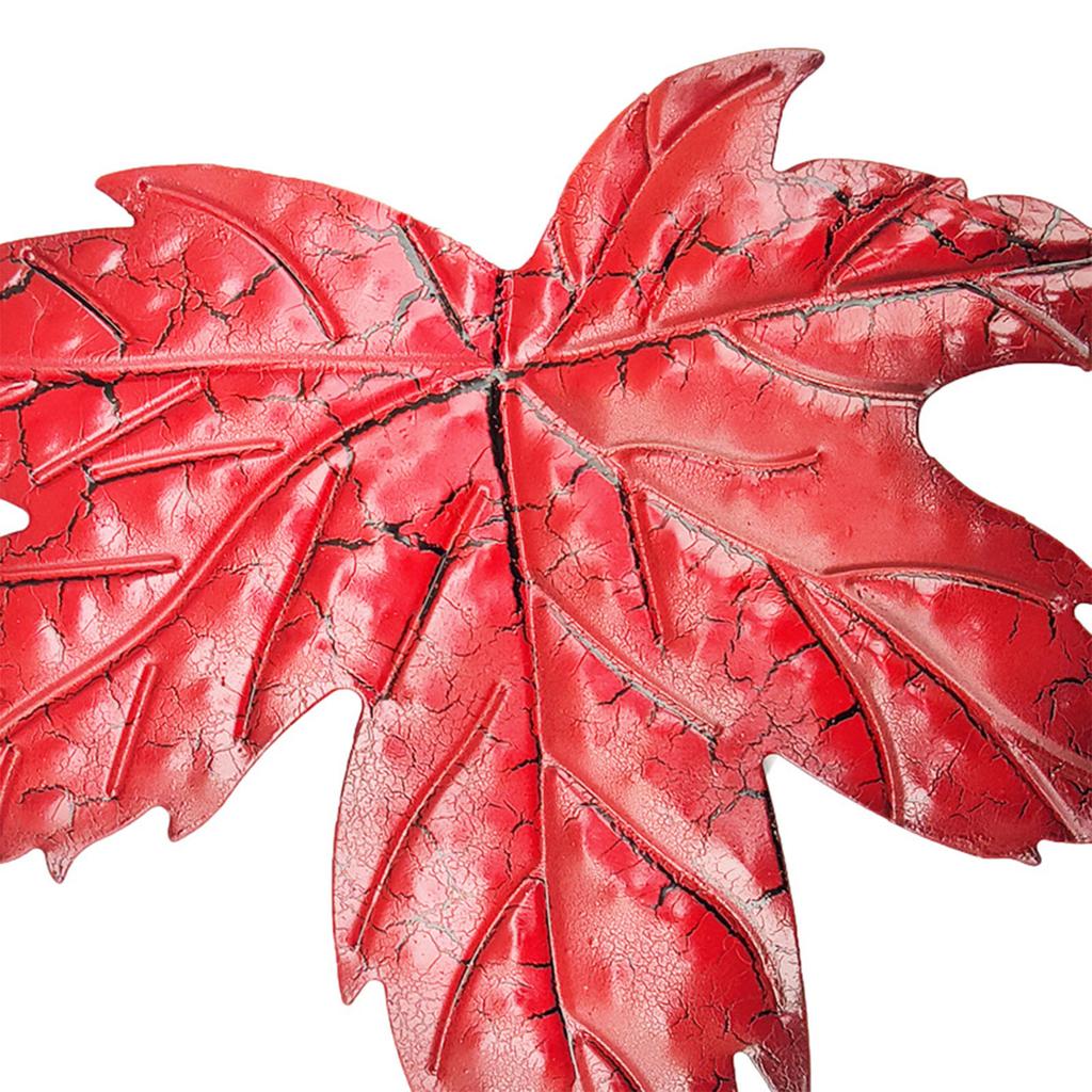 Maple Leaf Metal Wall Decoration Simulation Maple Leaf Shape Metal Art for Festive Housewarming Gifts