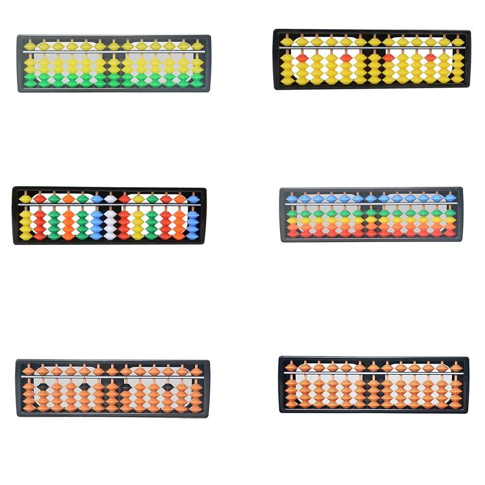 Многоцветные счеты для вычислений 13 разрядов Прочные счеты для счета Дошкольные