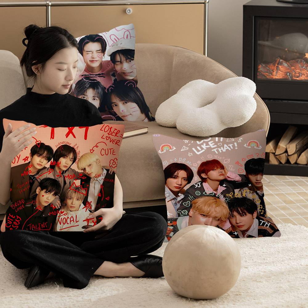 Kpop TTomorrow X TTogether TXT pillow cover sofa cushion cover home room decoration children gift