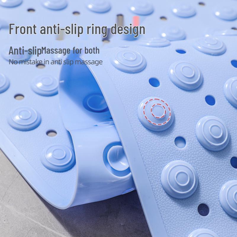 Экологичный Нескользящий Водонепроницаемый Коврик для Ванной, Массажный Коврик Однотонный