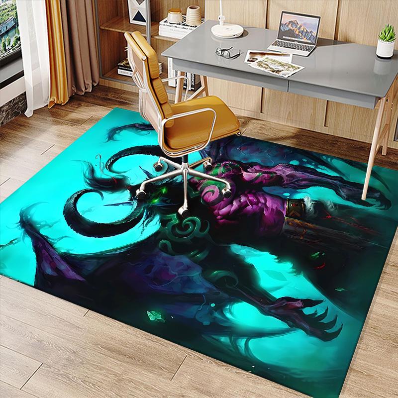 World of Warcraft characters2 Printed Absorbent Washable Carpet, Non-Slip Bathroom Mats, Kitchen Rugs, Yoga Mat,Living Room Entrance, Camping Picnic R