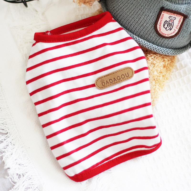 Повседневная одежда для собак йоркширский терьер летняя полосатая жилетка без рукавов для маленьких собак рубашки для щенков чихуахуа mascotas одежда