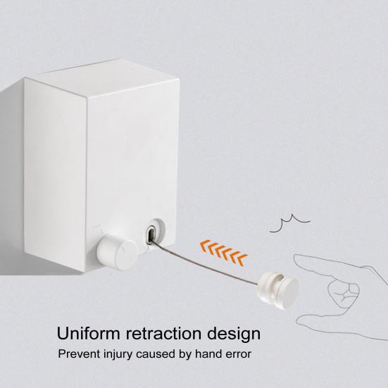 4.2M настенная выдвижная бельевая веревка регулируемая втягивающаяся прочная нержавеющая стальная проволока для сушки белья в помещении и на открытом воздухе