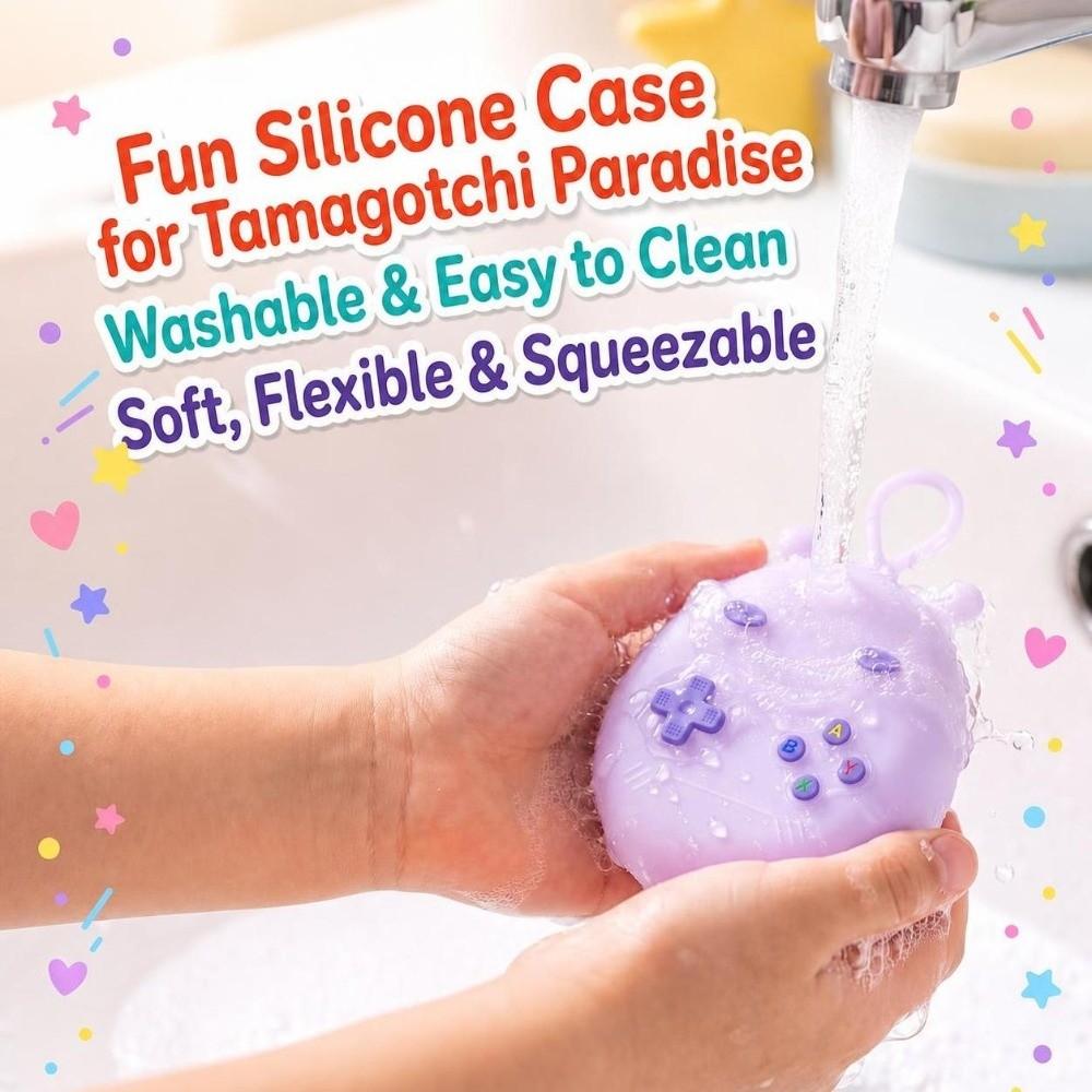 Portable Soft Shell with Knob Cap Protector Cover for Tamagotchi Paradise Electronic Pets Game Toys