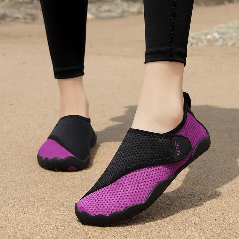 Унисекс Босоножки Аква Обувь Мужская Легкая Пляжная Обувь Для Воды Женские Быстросохнущие Сандалии Для Плавания Вверх по течению Для Фитнеса Йога Река Морской Серфинг Забродные Кроссовки