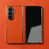 Чехол из натуральной кожи личи для Samsung Galaxy Z Fold 7 6  4 3 Fold7 Fold Fold6 Чехлы для телефона Обложка fold4 fold3 Funda Coque