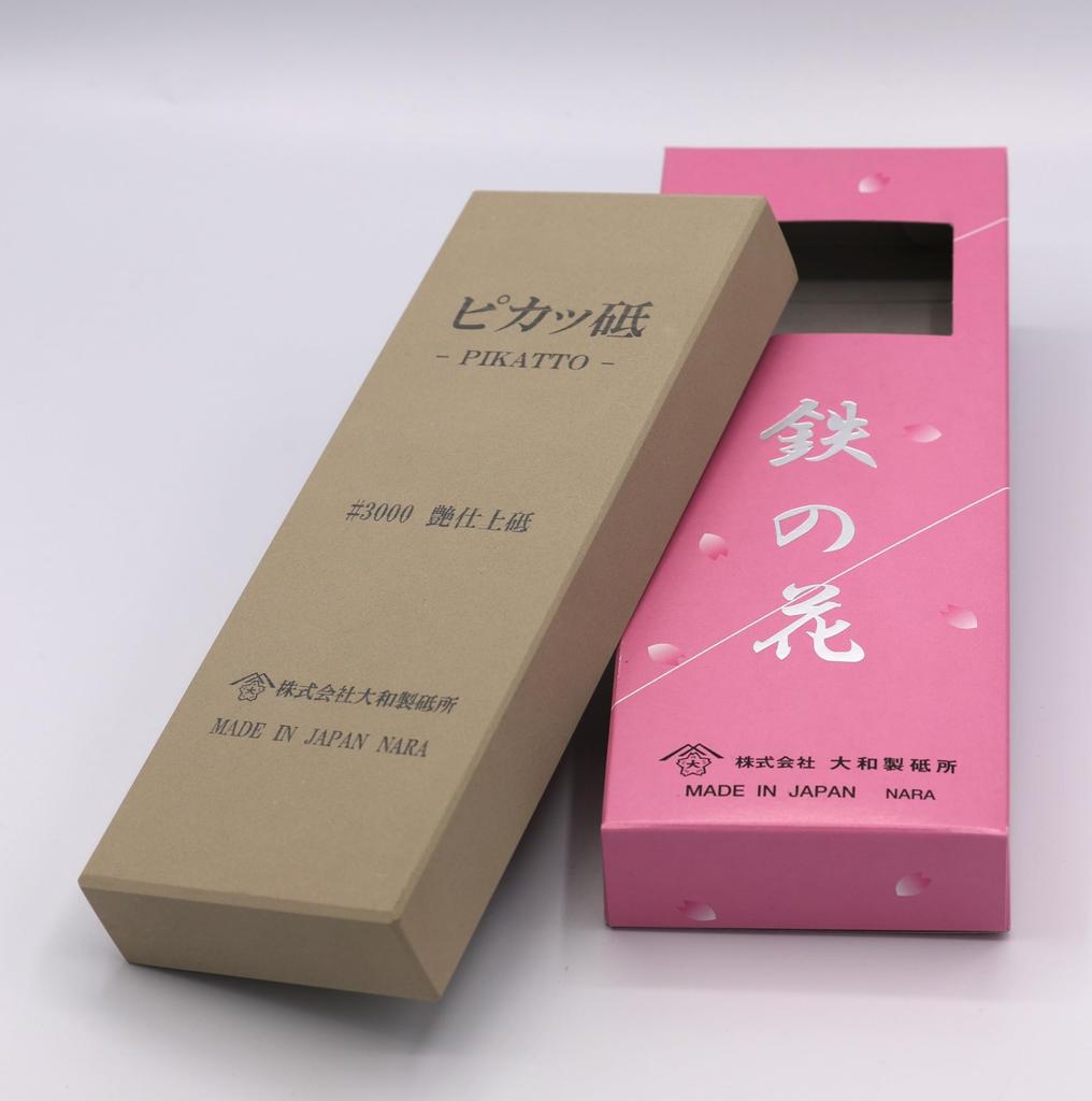 Knife Sharpening Iron 205x75x25cm Glossy Stone, Flower, (Pikato #3000, Finish)