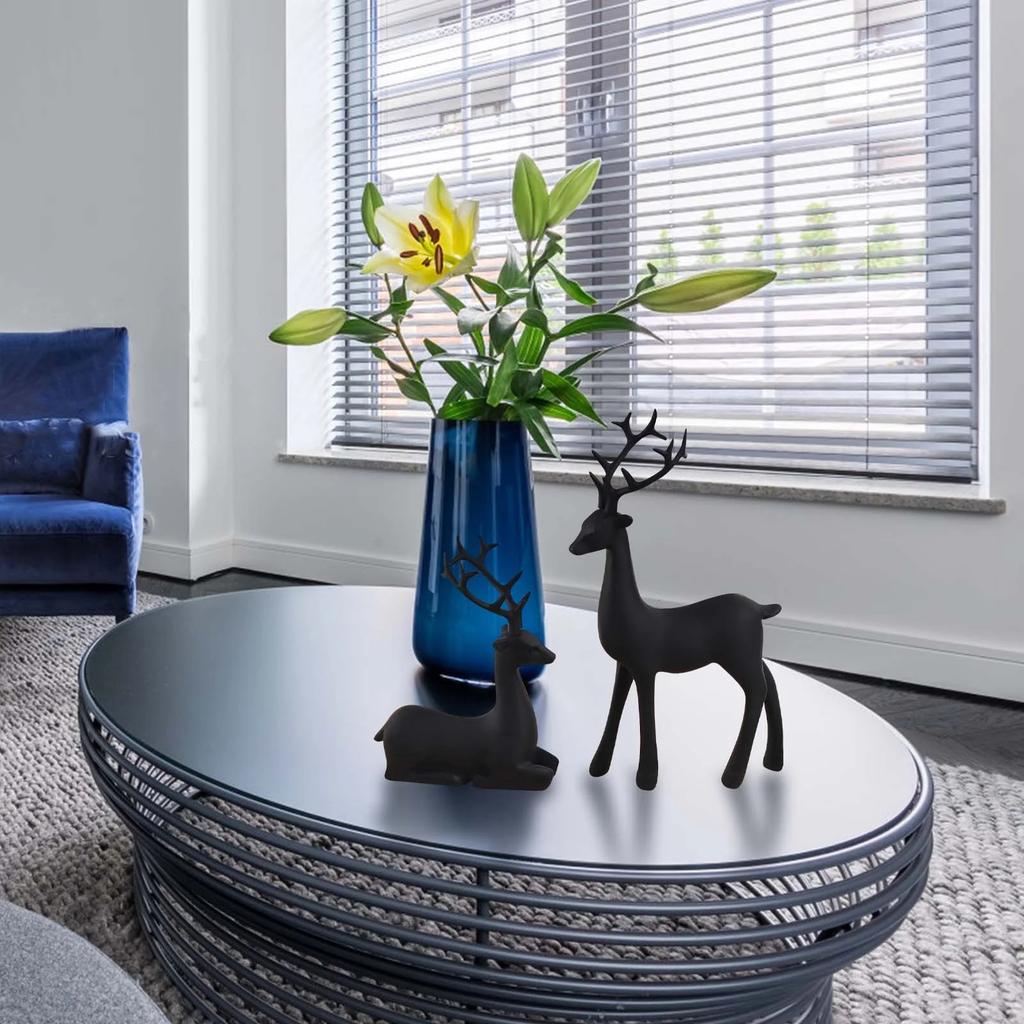 Рождественские украшения ! 2 шт. Смола Черный Декор, Черная Фигурка, ,Черная Рождественская Фигурка, Декор,