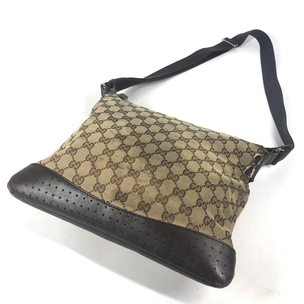 Gucci 145857 Сумка через плечо Почтальонка Наплечная сумка Бежевый/Серебряная фурнитура