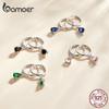 BAMOER 925 Sterling Silver Hypoallergenic Water Drop Ear Buckles for Women Delicate Jewelry