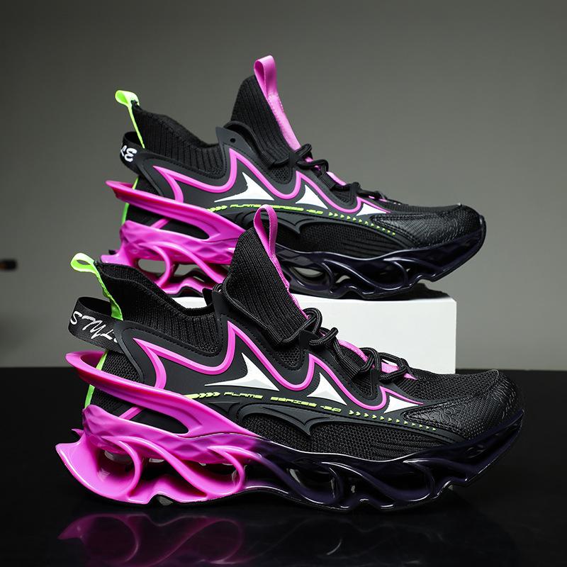 Мужская обувь 2025 года, новая весна, клинок, большой размер, спортивная обувь, универсальная, летняя, летающая, плетеная, папина, кроссовки, мужская, модная обувь