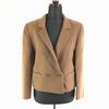 Сделано в Италии/HERNO Короткий шерстяной приталенный жакет/Женский M/42/Коричневый оттенок/Простой стиль, Рукава на подкладке(ИСПОЛЬЗОВАЛ)