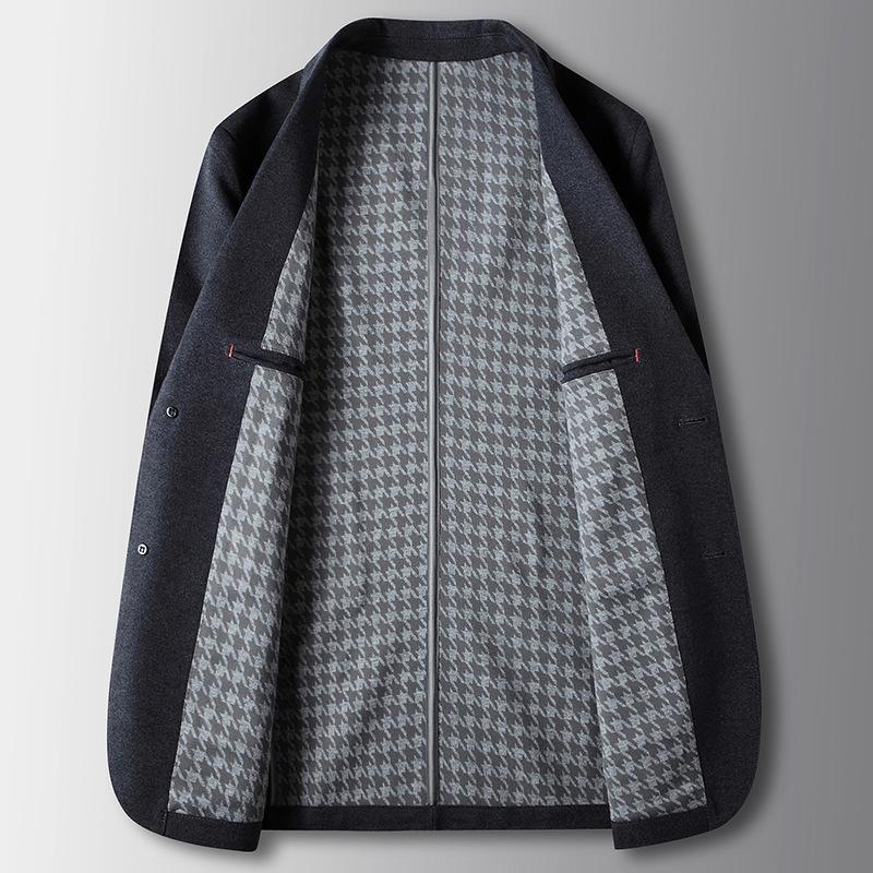 Весна и осень Легкий роскошный деловой однотонный пиджак для среднего возраста и молодежи в западном стиле из плотного трикотажа