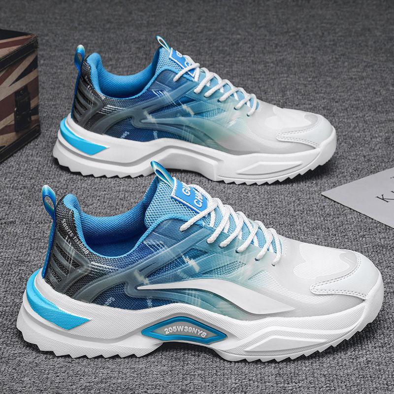 Spring Men's Shoes New Style Student Sports and Casual Teenager Mesh Daddy Versatile Trendy Shoes Breathable Shoes for Men