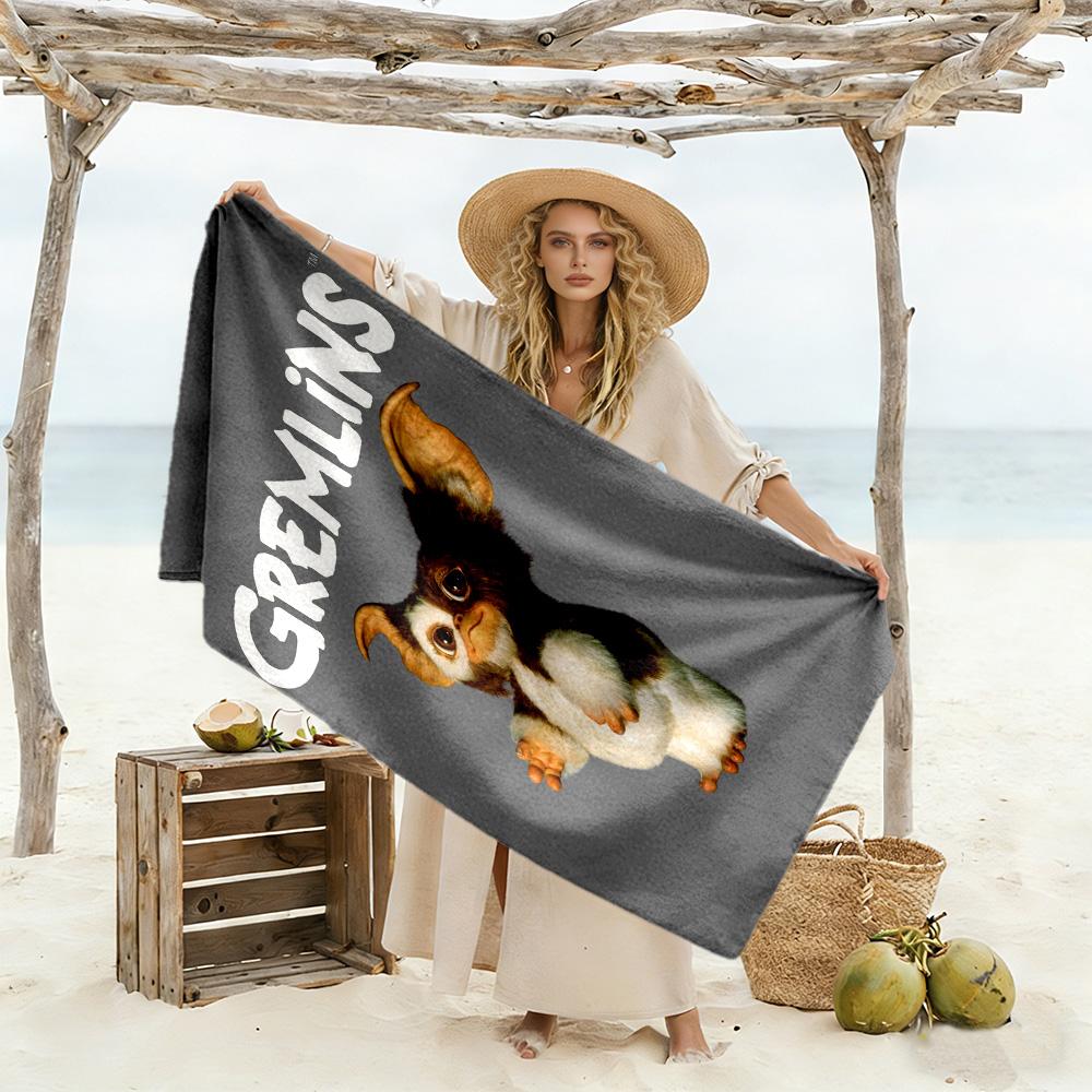 Gremlins Beach Towel Super Soft Microfiber Quickdry Fabric Comfortable Lightweight