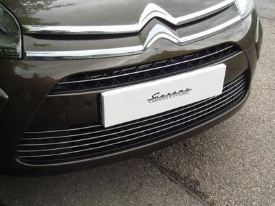 Citroen C4 Picasso - ХРОМНЫЕ полоски, имитация решетки