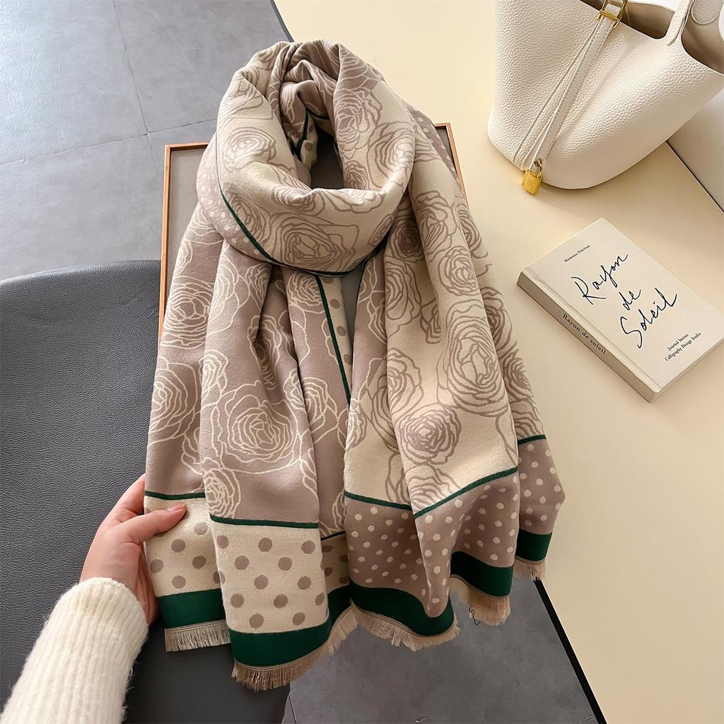 Luxury Thick Blanket Shawl Winter Warm Print Cashmere Scarf Women New Wraps Bufanda Pashmina Female Travel Poncho Stoles