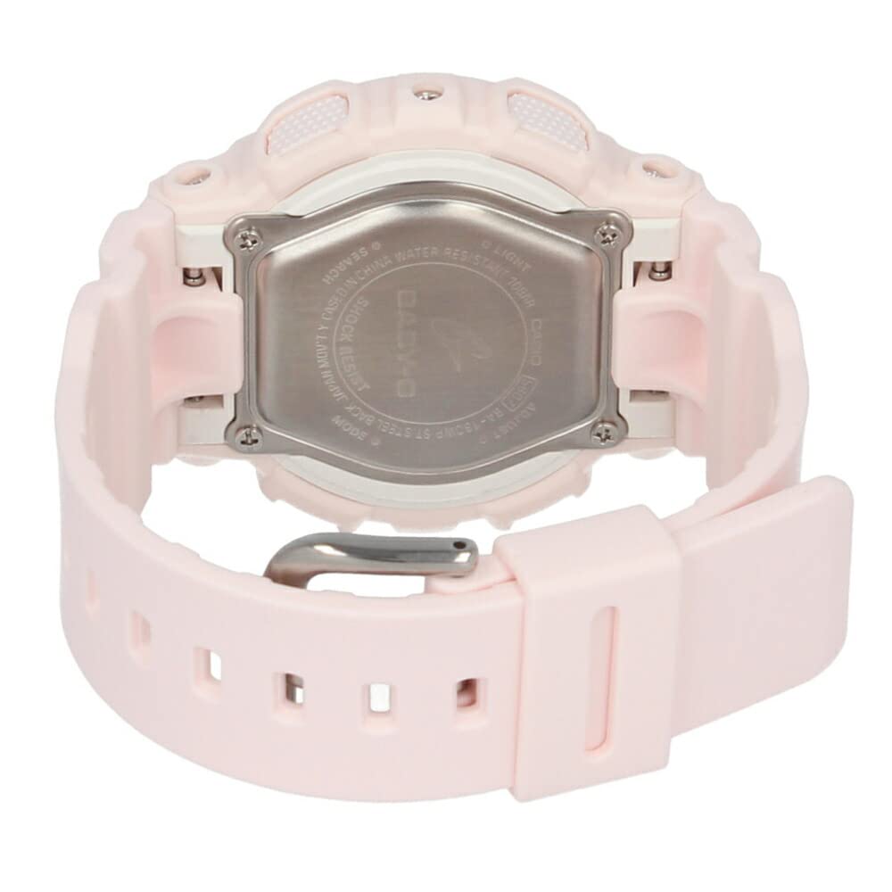 Casio СЕРИЯ Часы женские водонепроницаемые кварцевые 2 стрелки розовые фиолетовые Baby-G BA-130 Ana-Digi BA-130WP-4A [Товар]