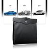 Умный автомобильный мусорный бак Многоцелевой подвесной автомобильный мусорный бак Водонепроницаемая кожаная корзина для мусора Мешок для мусора со стороны пассажира Многоразовый дорожный портативный задний комплект