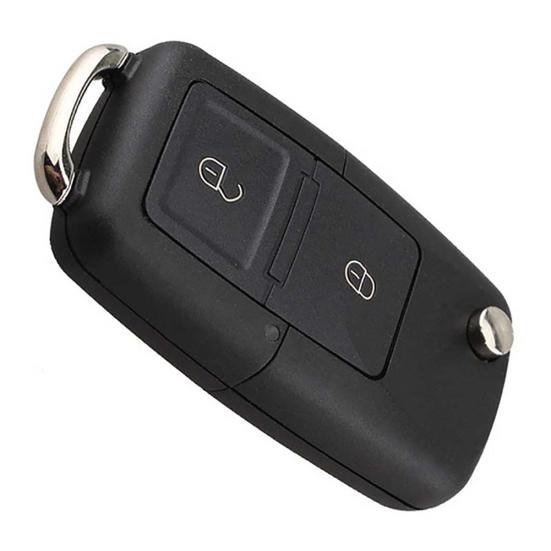 2 Buttons Flip Car Remote Key Fob 434MHz 48 Chip Uncut Blade for