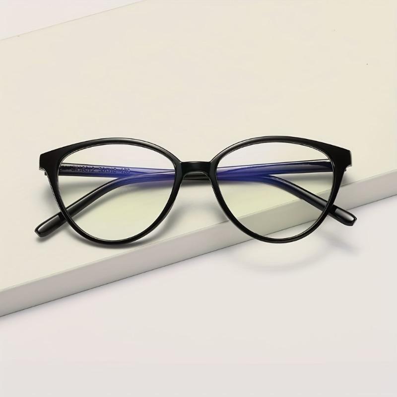 2/3 Pack Fashion Retro Anti-Blue Light Pochromic Glasses Classic Cat Eye Triangle Eyeglasses