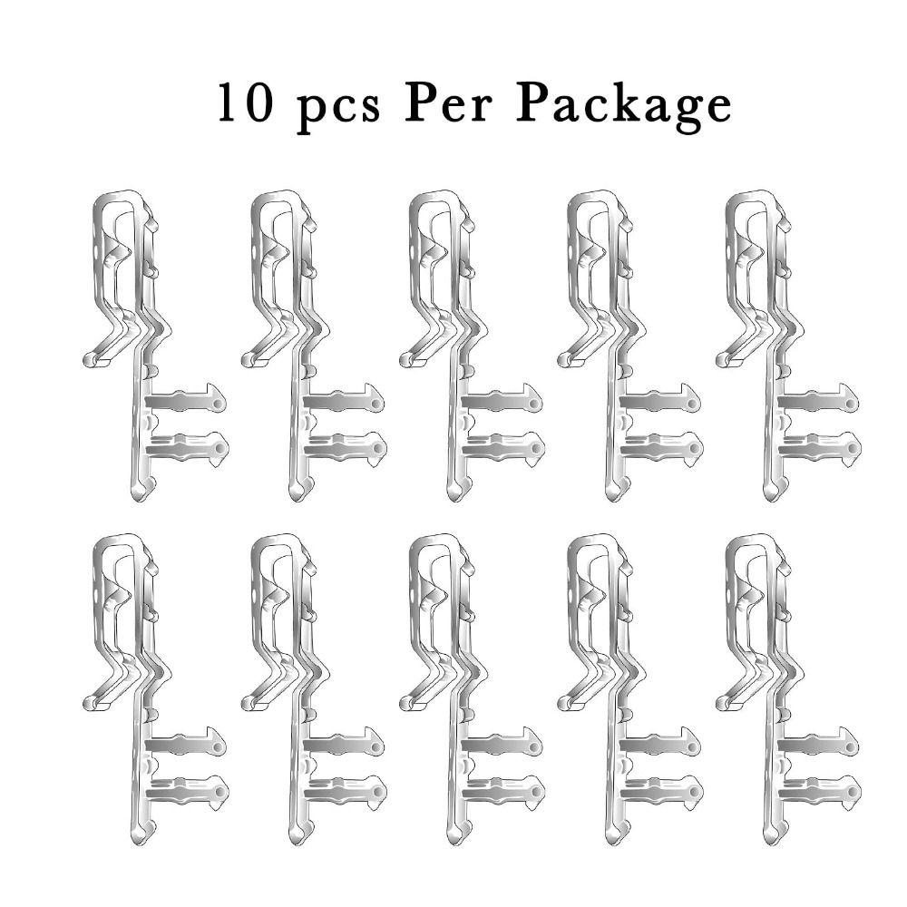 10 шт. Пластиковые зажимы для карниза Горизонтальные сменные зажимы для жалюзи Деревянные жалюзи Карниз для жалюзи Крышка желоба для жалюзи Зажимы для оконных жалюзи