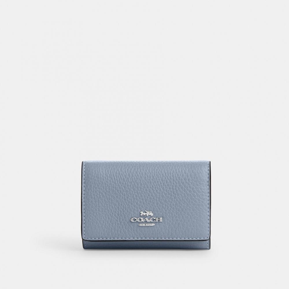 Coach Микро-кошелек Серебряный Деним
