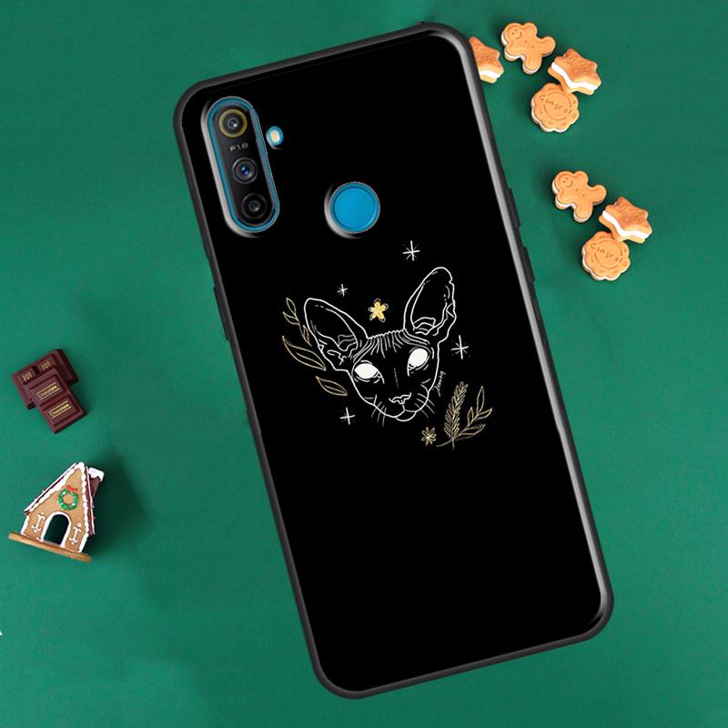 Сфинкс Сфинкс Кот для OPPO Realme 8 Pro 8i 9i GT Neo2 Master C21, чехол для OnePlus 10 9 Pro Nord2 8T 9R, чехол