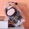 19cm Vinyl Protective Doll Case: Cotton Ita Bag with Transparent Display, Dustproof Hanging, and Large Storage Compartment