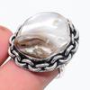Жемчуг Бива Драгоценный камень 925 Стерлинговое серебро Ювелирное кольцо Размер 6,5