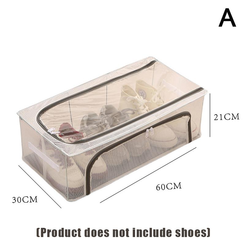 Pvc Shoes Storage Bag Dustproof Waterproof Transparent Clothes Storage Box Under The Bed Large Capacity Shoes Storage Rack