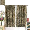 Винтажные шторы блэкаут William Morris Forest   Рустикальные бохо шторы с птицами и растениями   для гостиной, спальни 21(W)*45(L