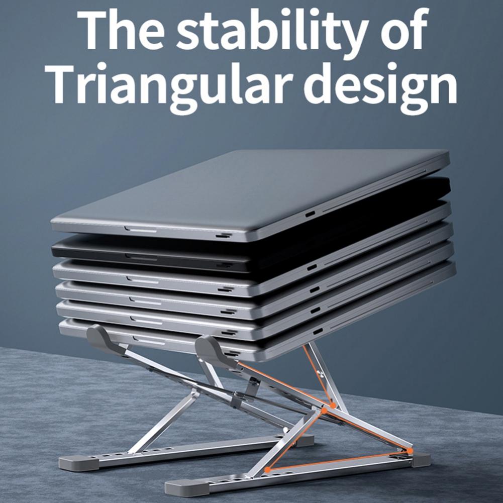Портативная подставка для ноутбука, алюминиевая складная подставка для ноутбука, основание для ноутбука, держатель для Macbook Pro, регулируемый кронштейн, компьютерные аксессуары